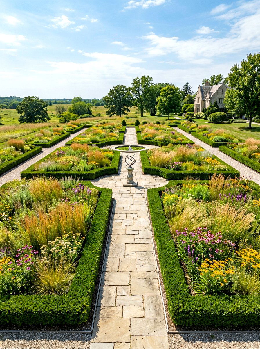Formal prairie garden - 30 prairie garden ideas