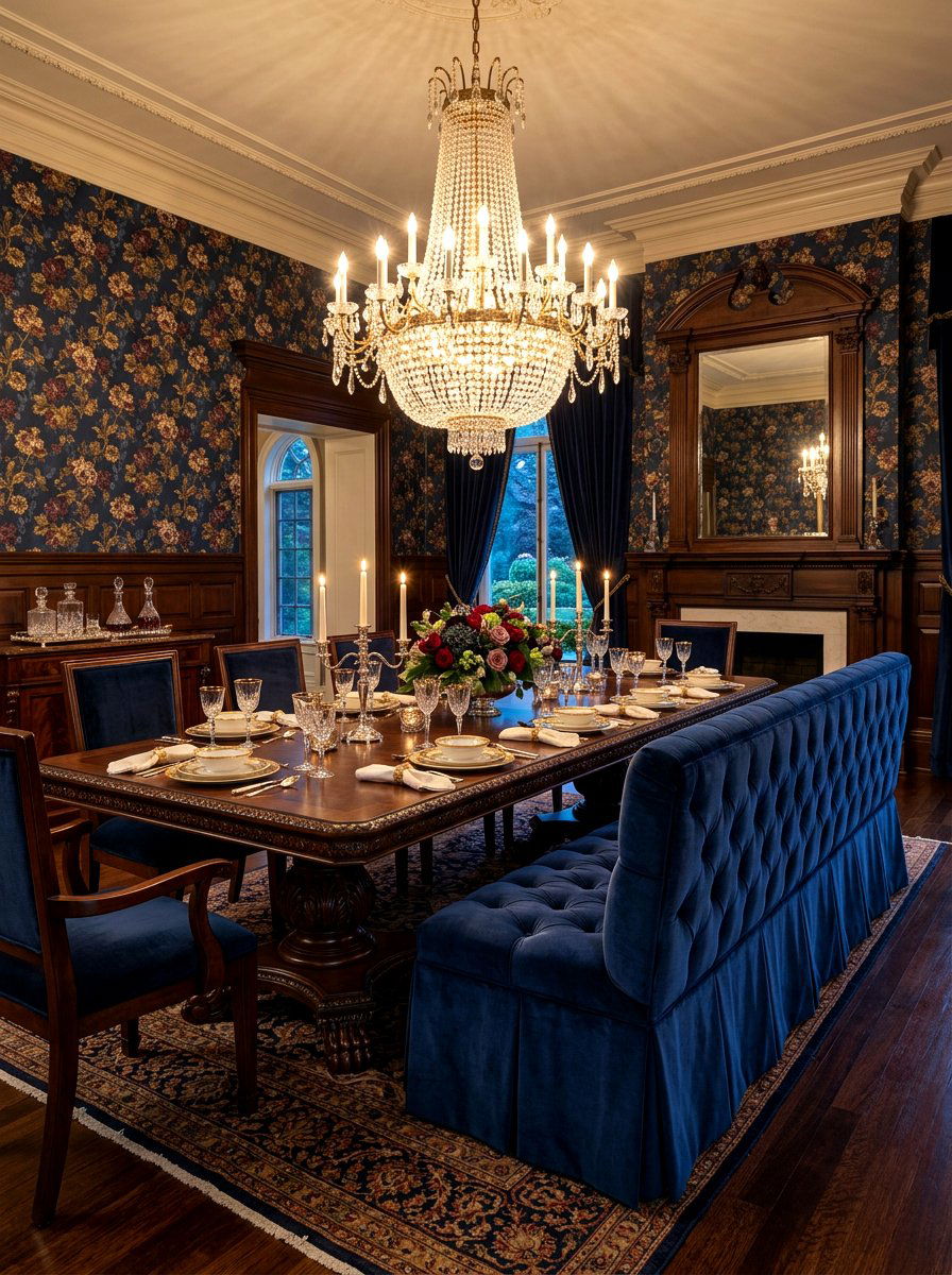 Formal tufted skirted dining bench - 30 skirted dining bench ideas
