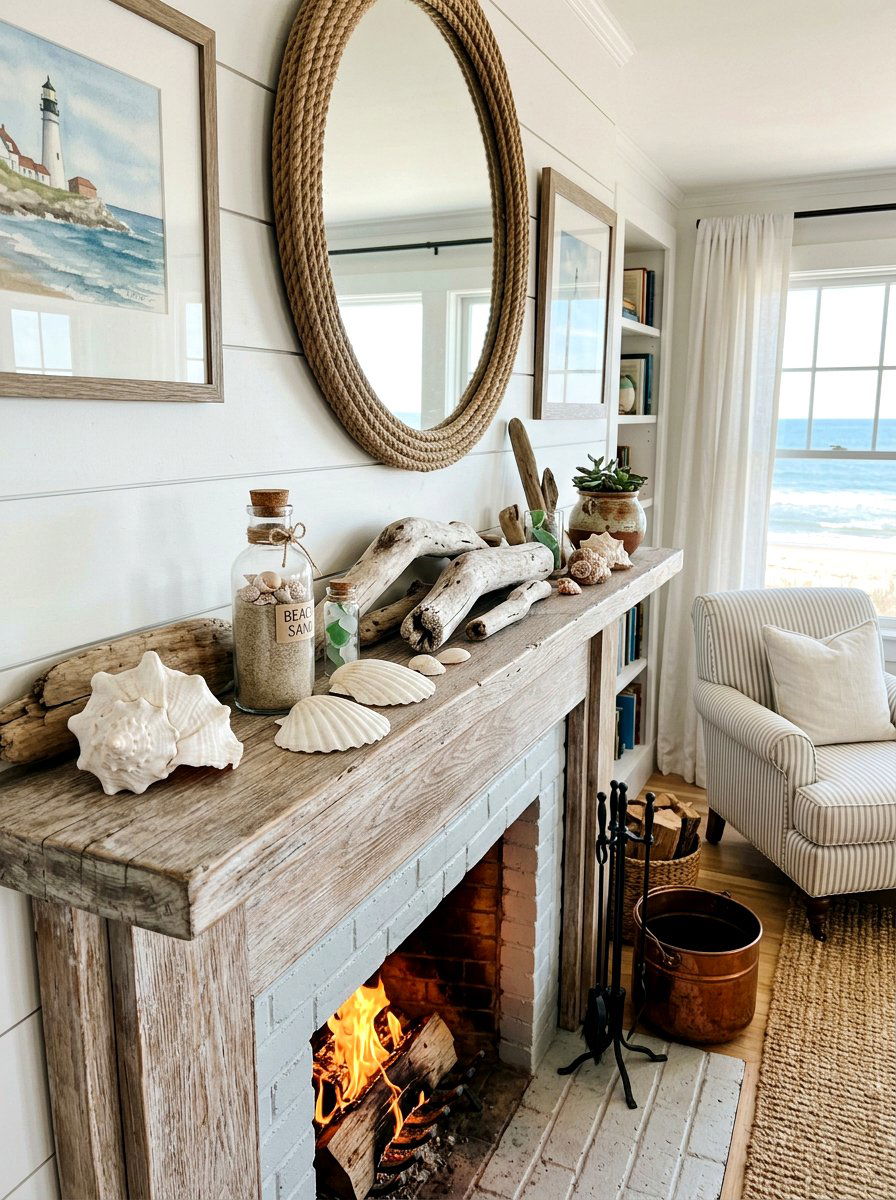 Found Object Vignette - 30 vintage mantel styling ideas