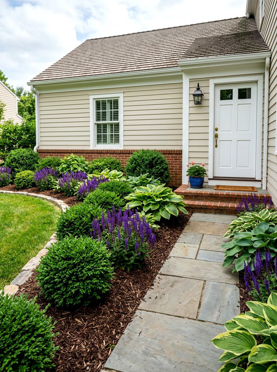 Foundation Plants For Side Of House - 30 side entry curb appeal ideas