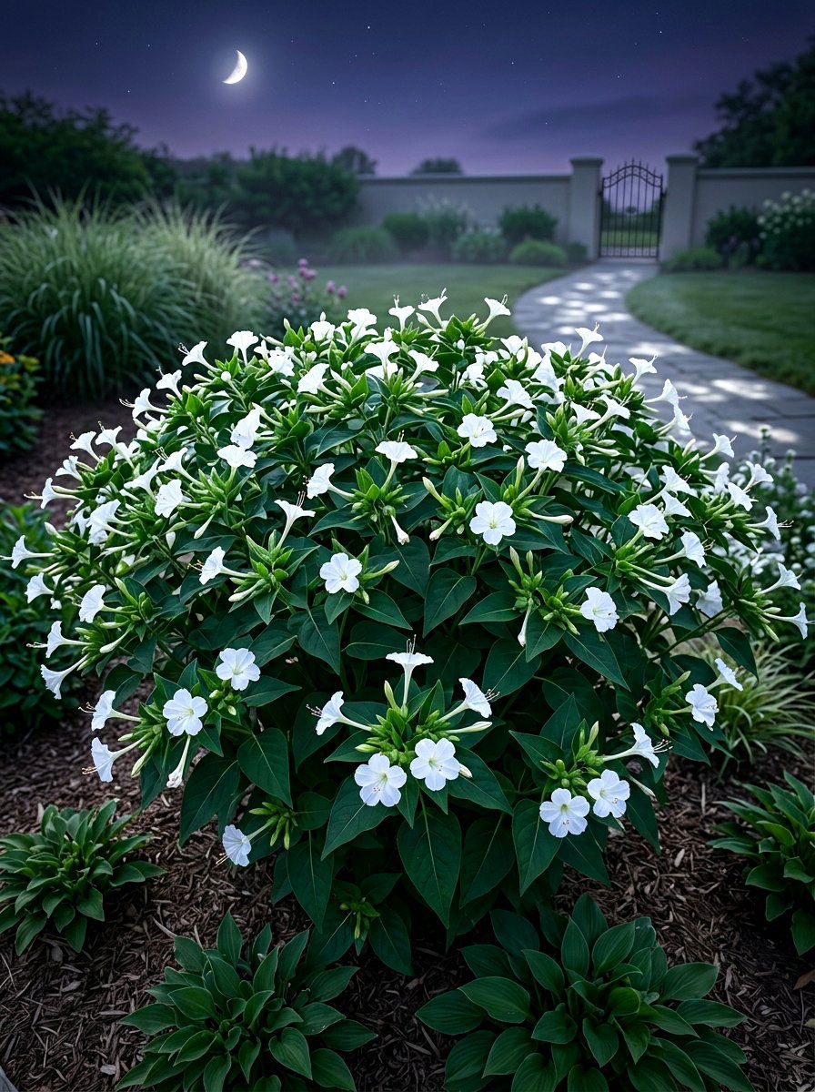 Four O Clock Flower - 30 moon garden backyard ideas