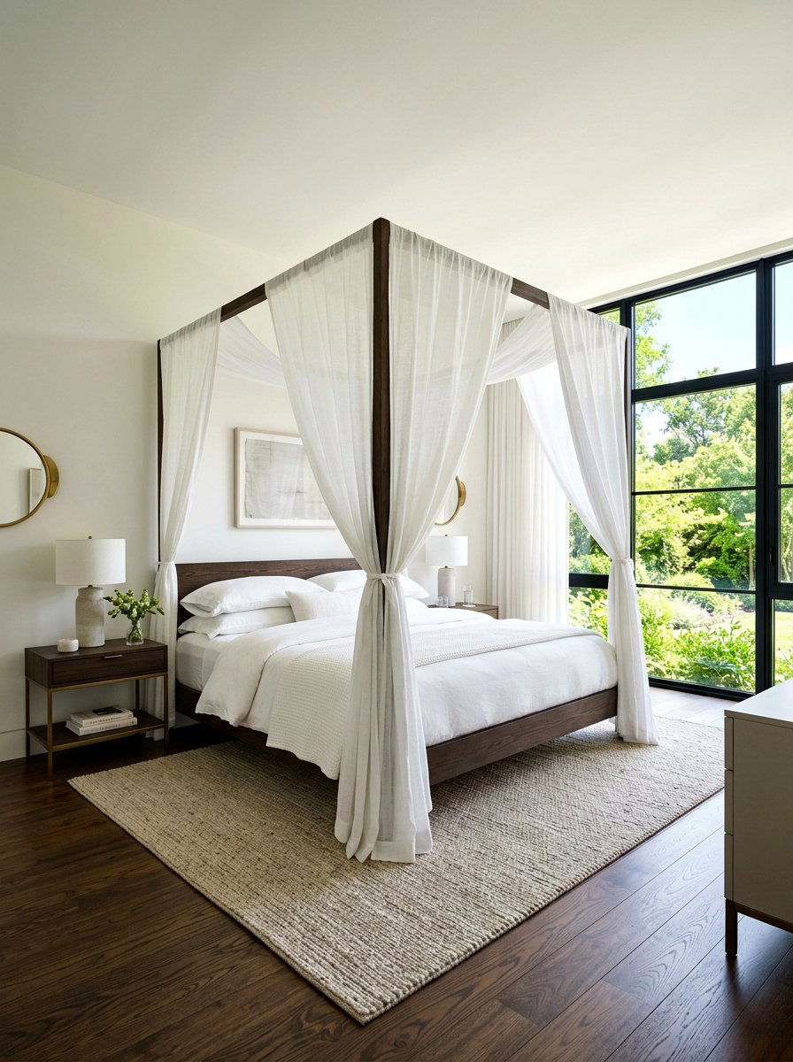 Four Poster Canopy Bed - 30 romantic hotel bedroom ideas