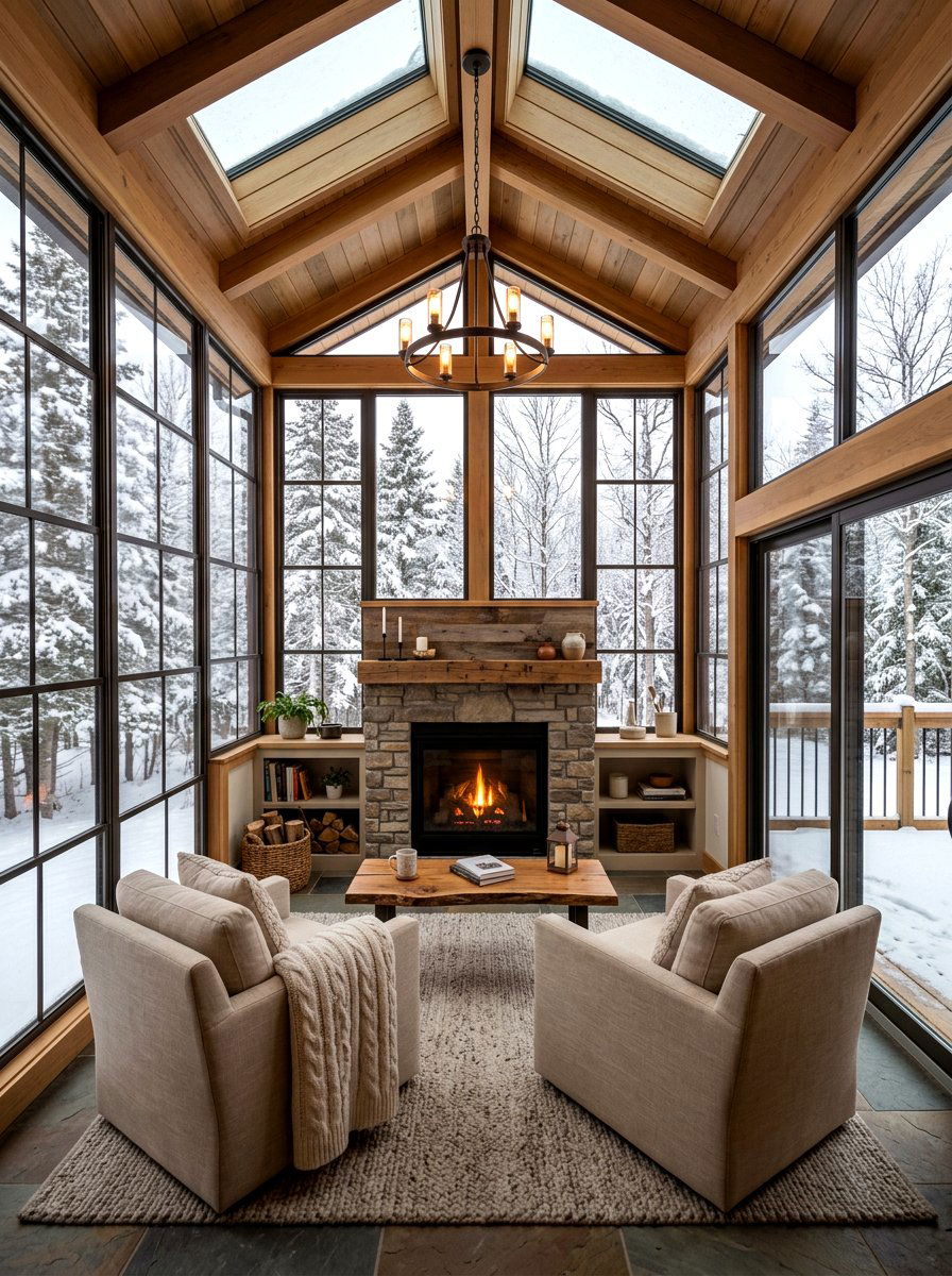 Four Season Glass Porch - 30 glass room addition ideas