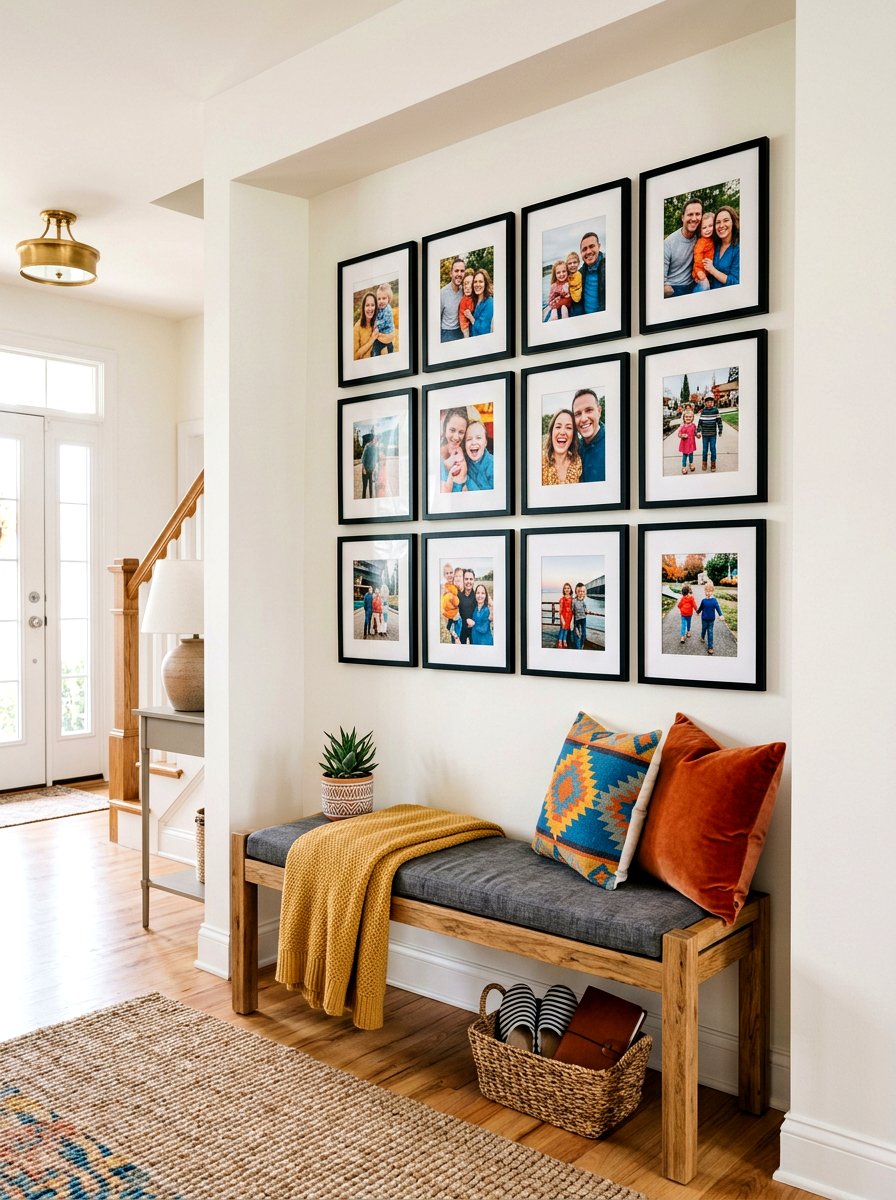 Foyer Gallery Wall Decor - 30 entry alcove ideas