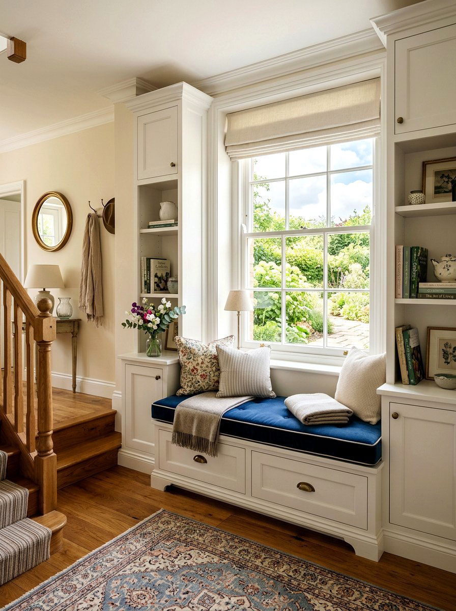 Foyer Window Seat Layout - 30 entry alcove ideas