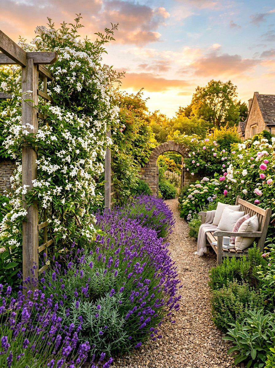Fragrant Flower Bed - 30 flower bed ideas