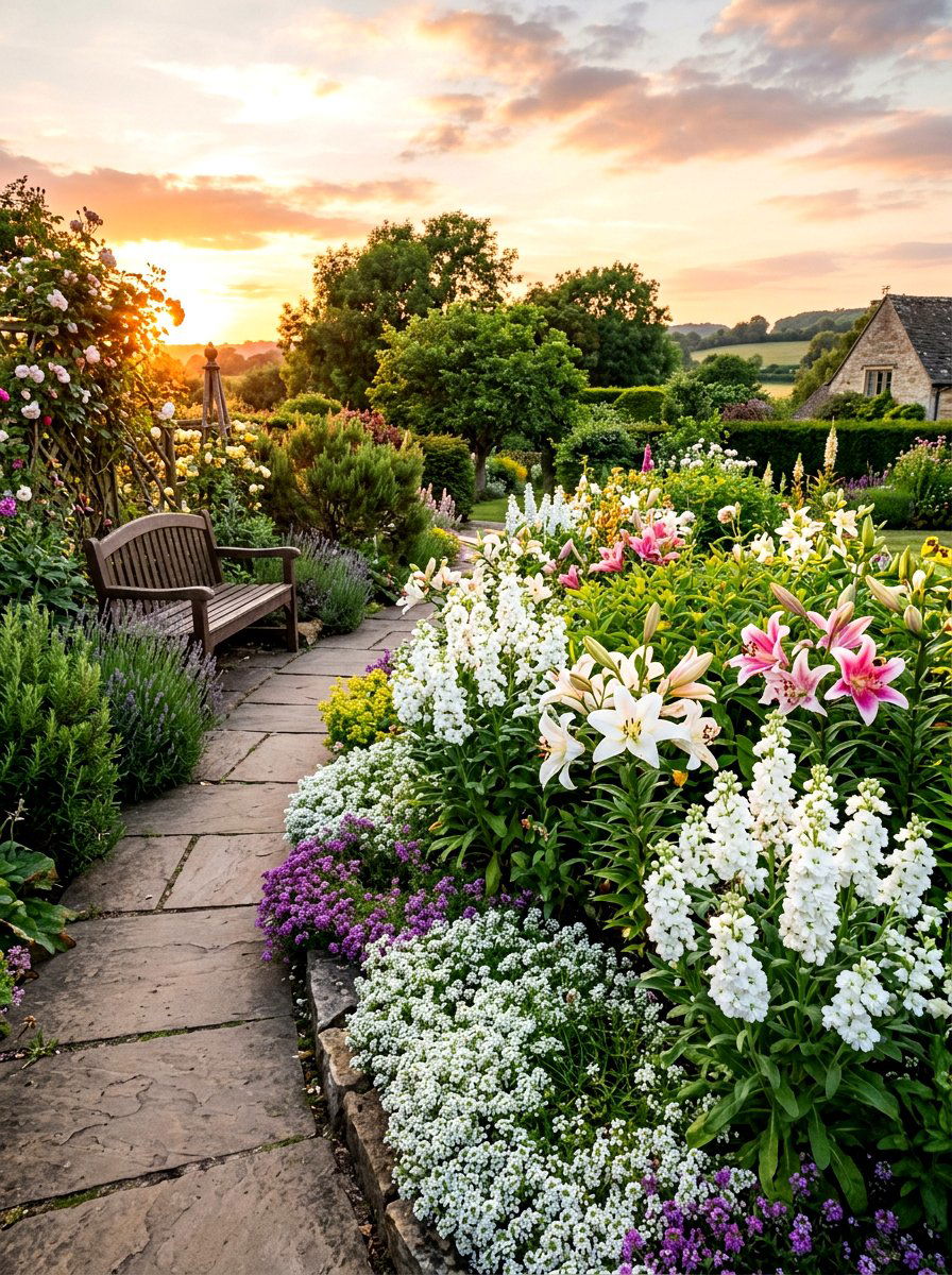 Fragrant Flower Garden - 30 backyard cutting garden ideas