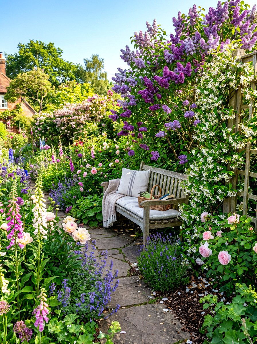 Fragrant Mixed Flower Border - 30 mixed border garden ideas