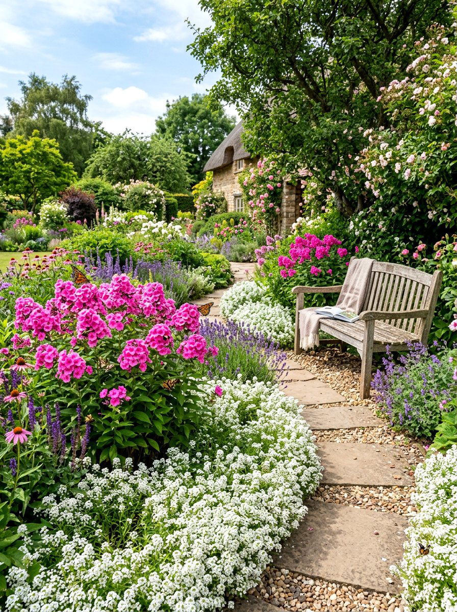 Fragrant Pollinator Garden Bed - 30 pollinator border ideas
