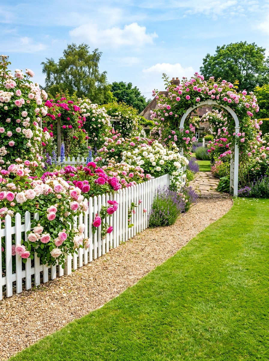 Fragrant Rose Garden - 30 healing backyard garden ideas