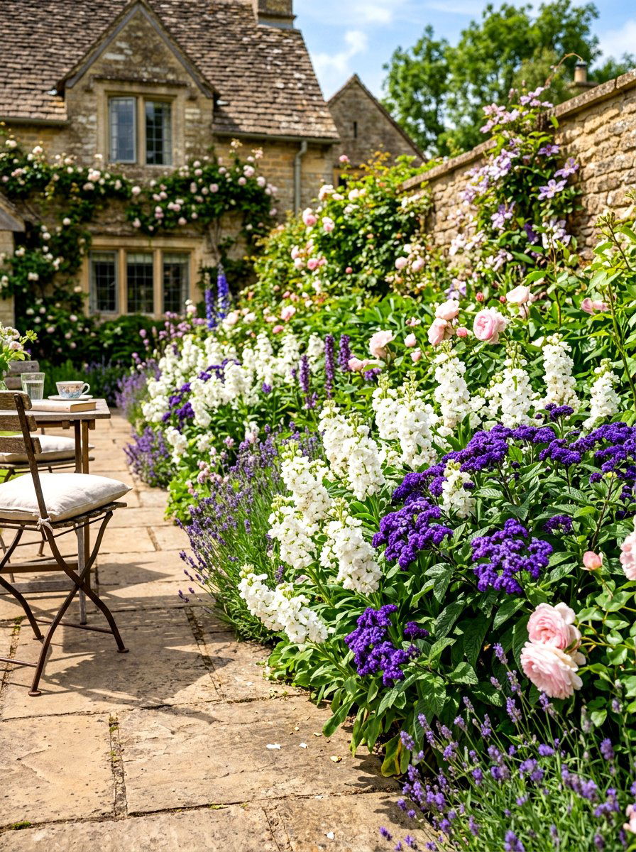 Fragrant Summer Flower Border - 30 summer annual border ideas