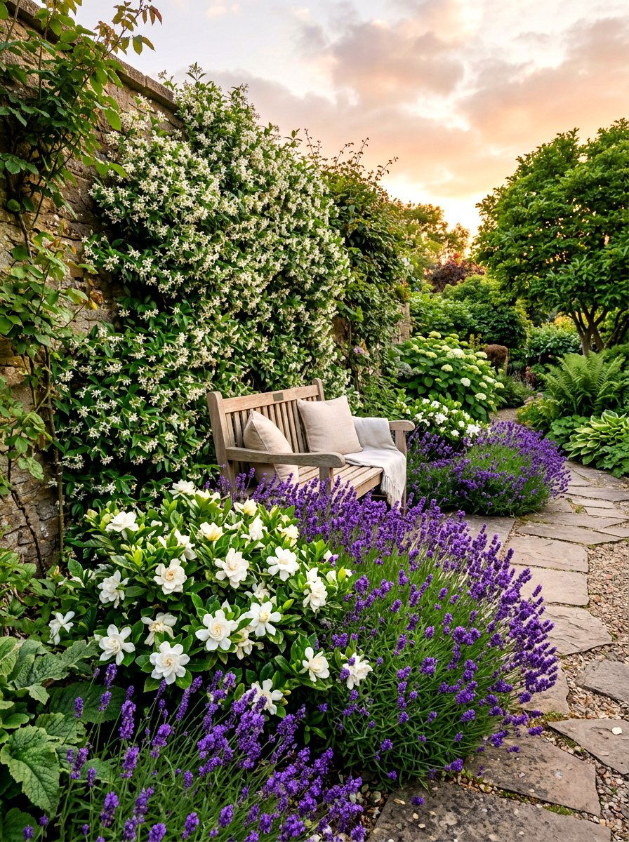 Fragrant flower bed corner - 30 corner flower bed ideas