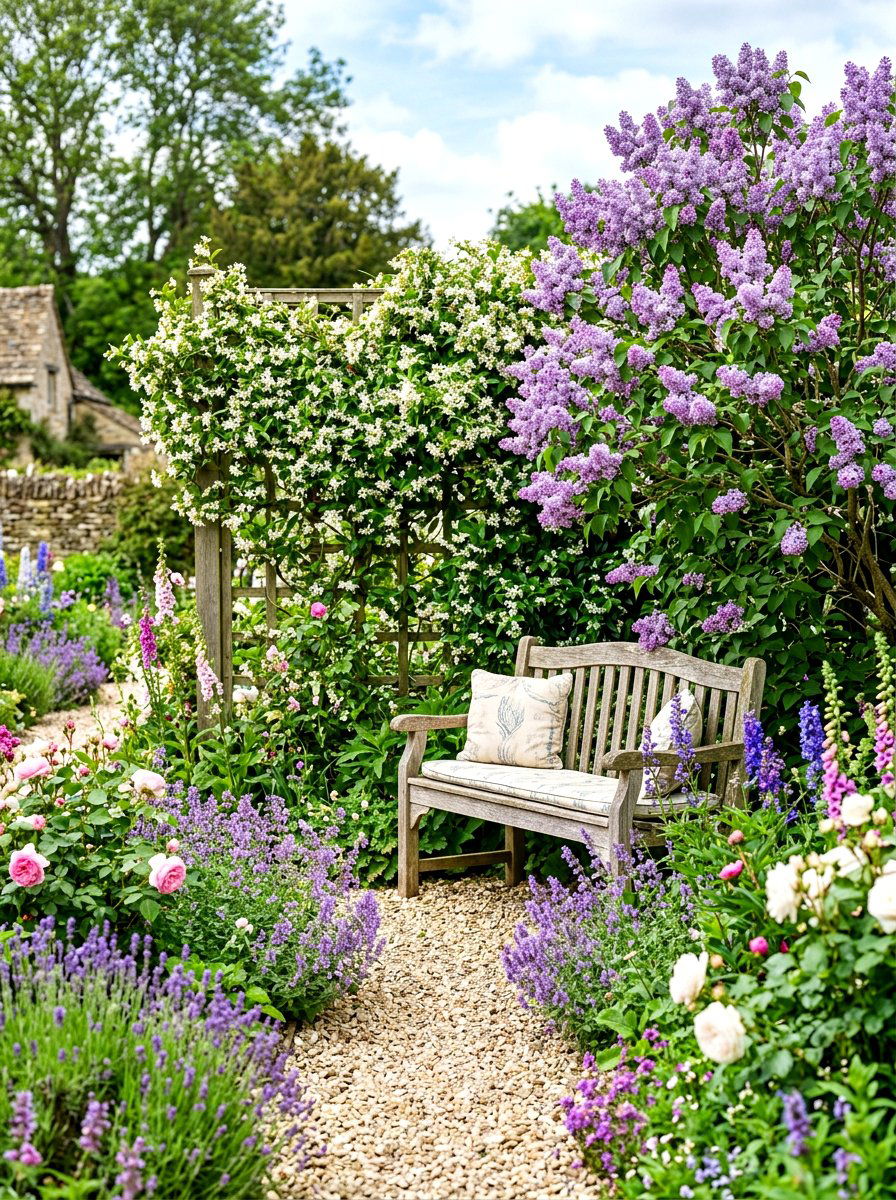 Fragrant flower border - 30 backyard border planting ideas