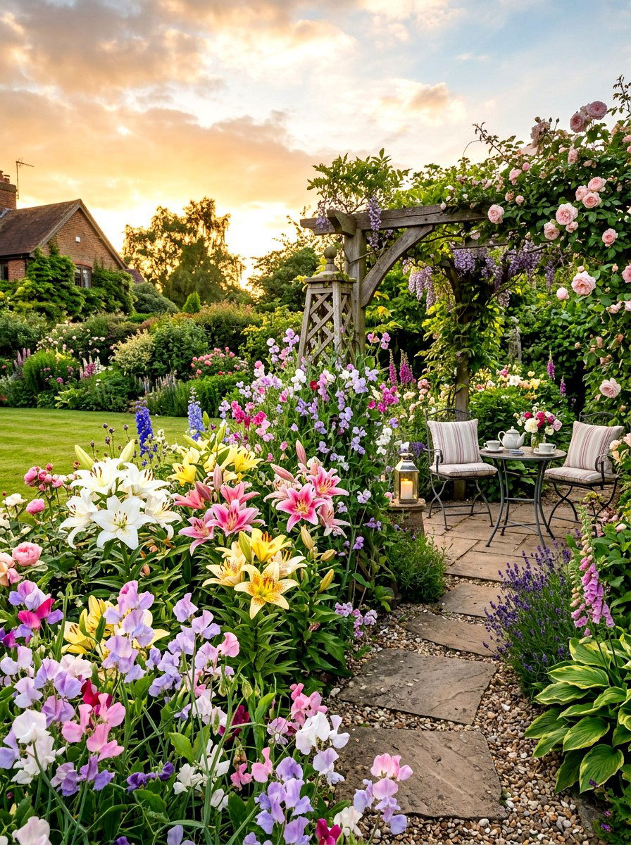 Fragrant flower garden - 30 flower farm backyard ideas