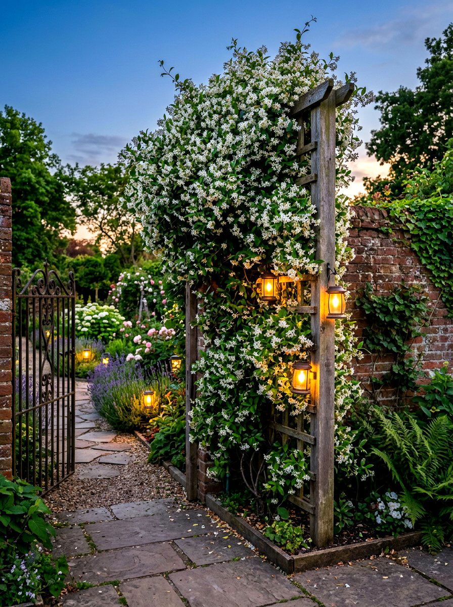 Fragrant jasmine vine - 30 sensory garden ideas