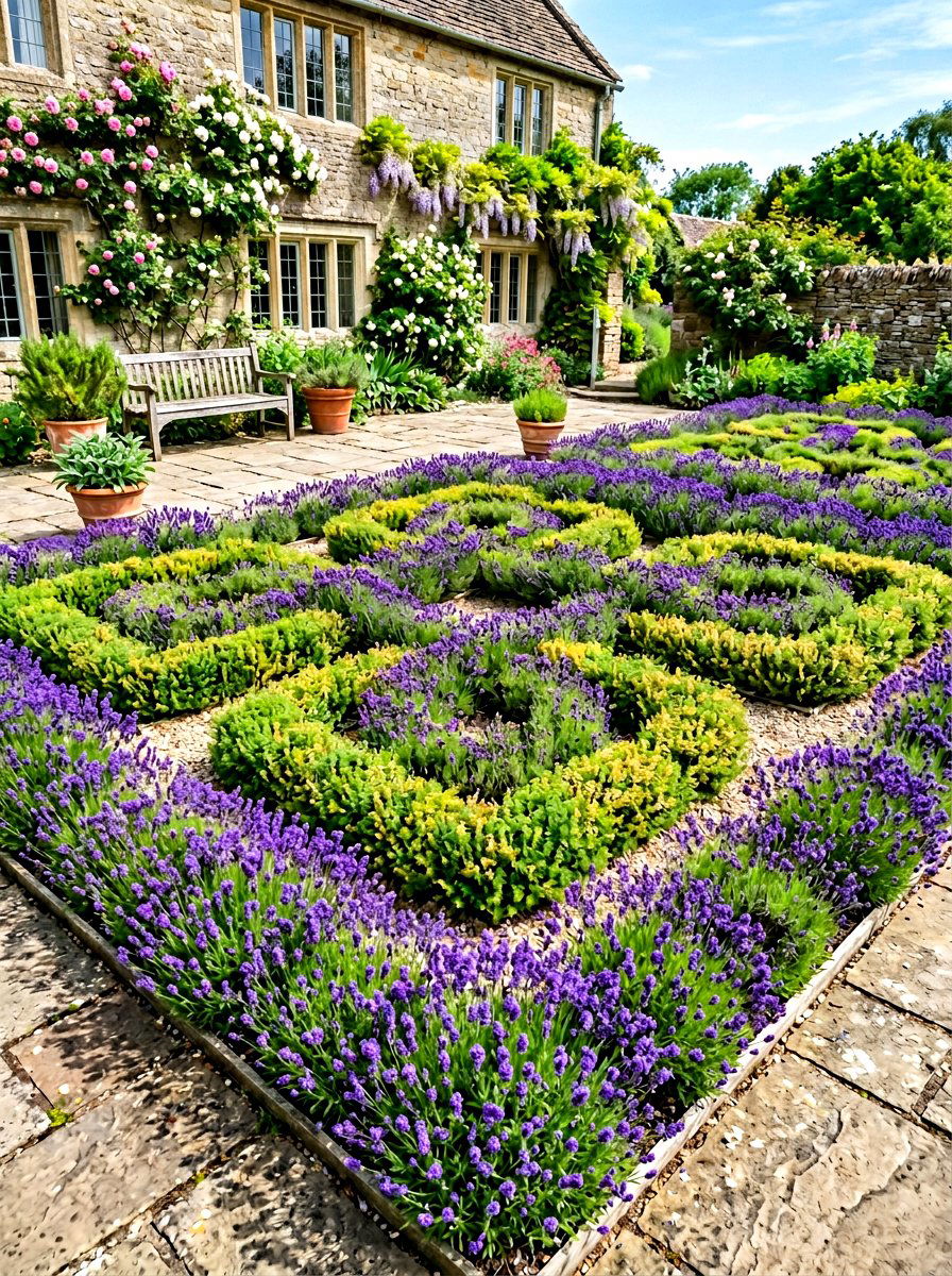 Fragrant knot garden plants - 30 knot garden ideas