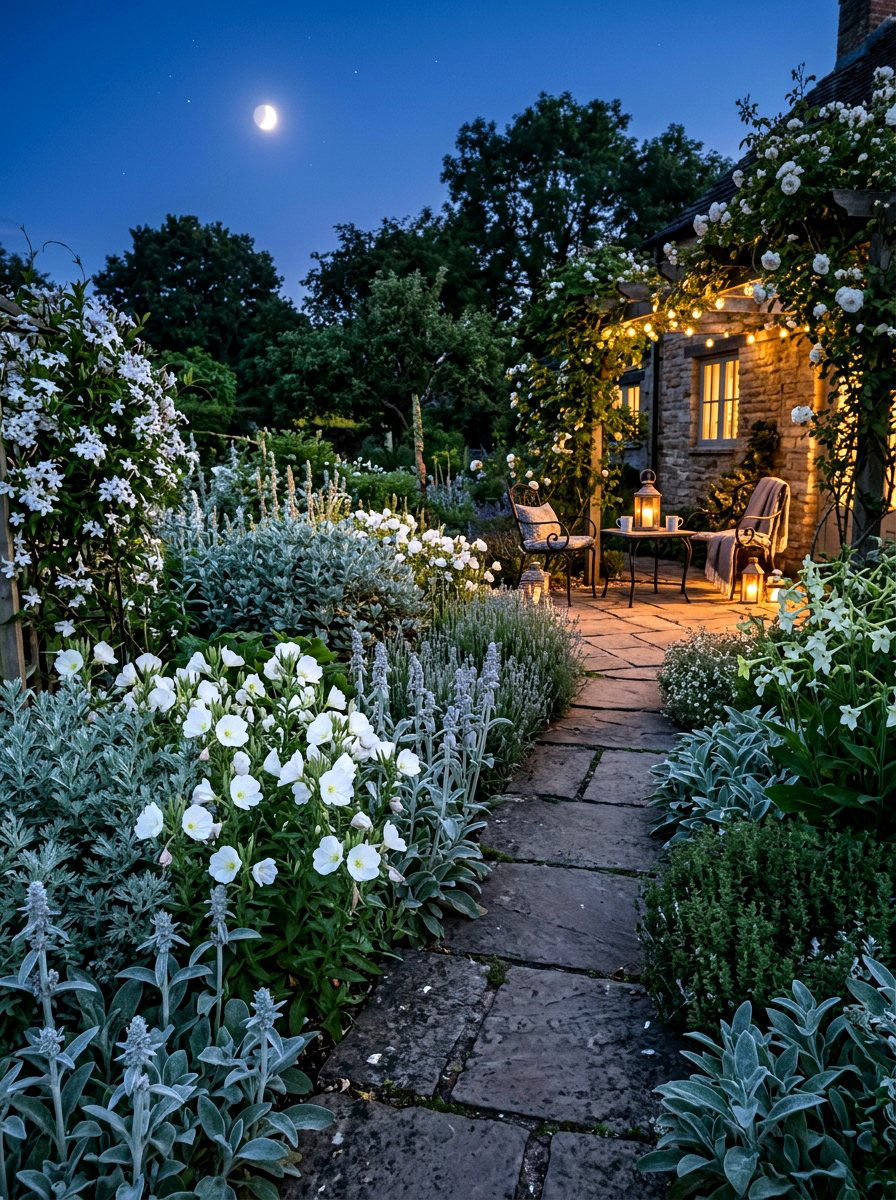Fragrant night blooming herbs - 30 herb patio border ideas