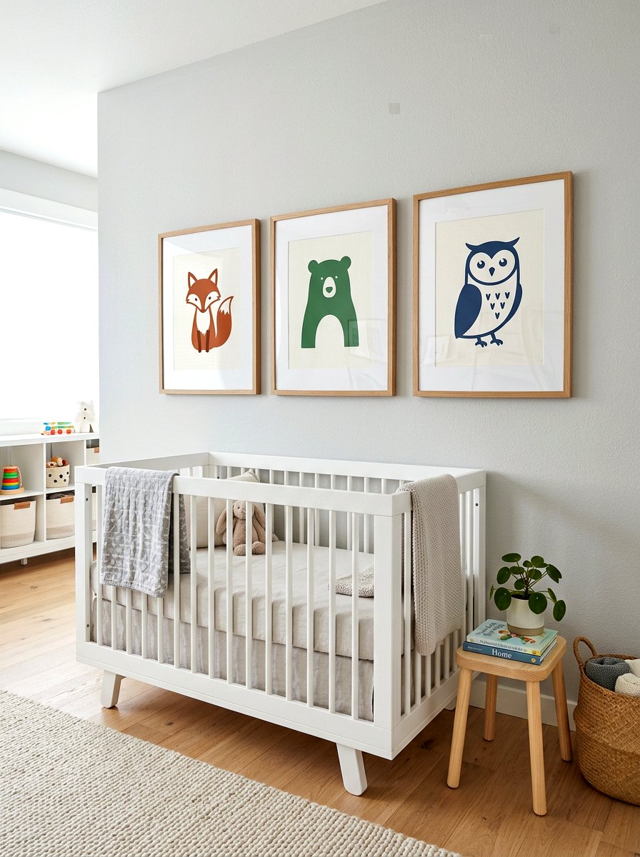 Framed Animal Wall Art - 30 Scandinavian nursery ideas