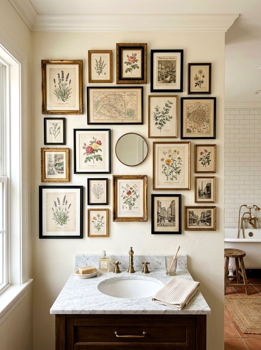 Framed Art Gallery - 30 Parisian bathroom ideas