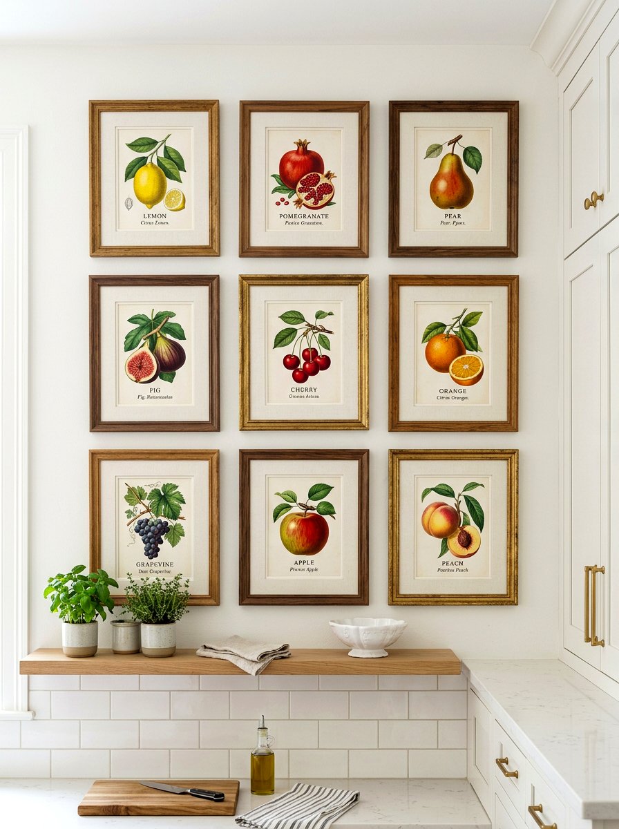Framed Botanical Fruit Art - 30 tomato girl summer kitchen ideas