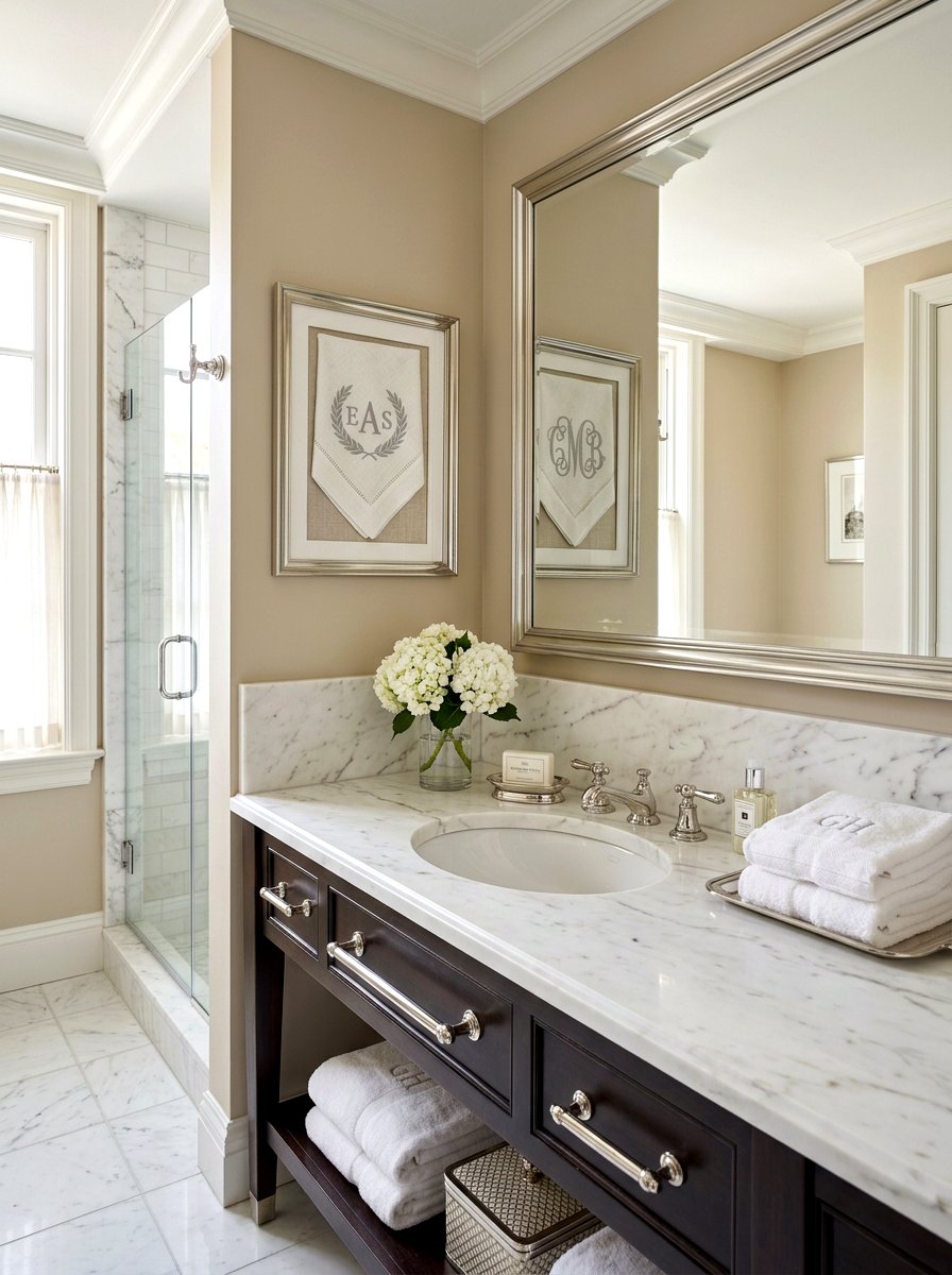 Framed Linen Napkin Decor - 30 framed textile wall ideas