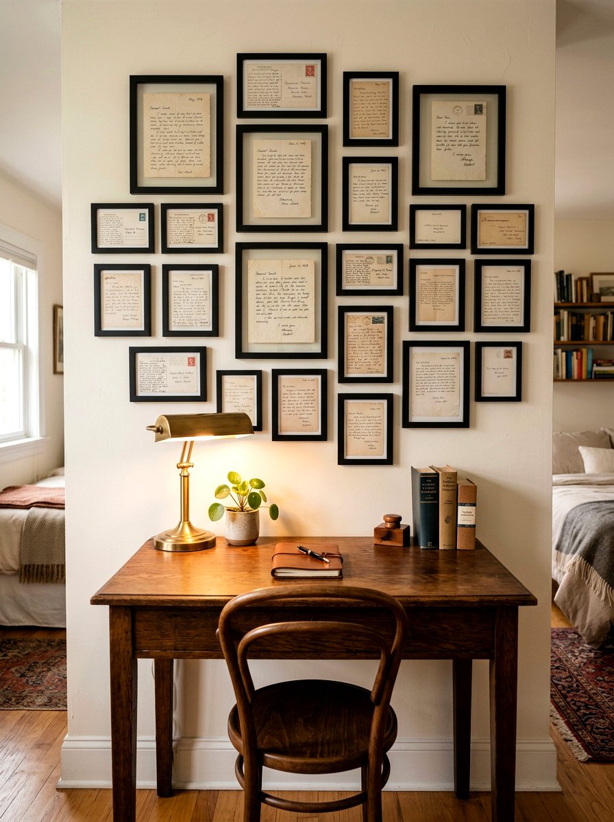 Framed Love Letters - 30 quiet romance home ideas
