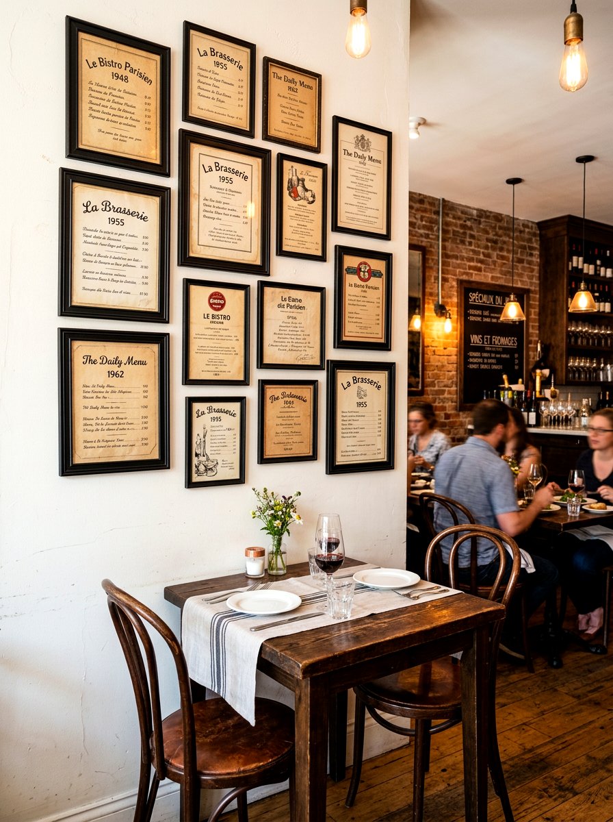 Framed Menu Art - 30 dining room wall art ideas