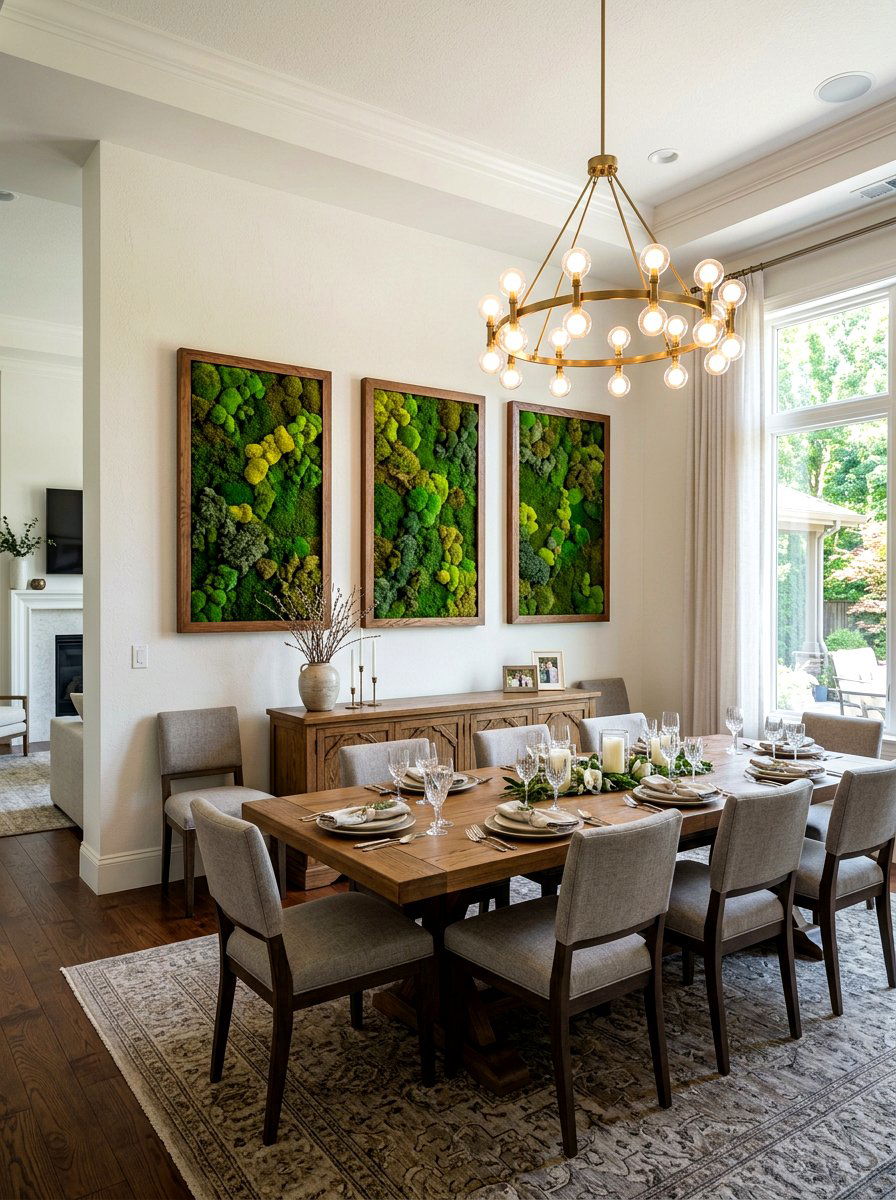 Framed Moss Art - 30 green wall ideas