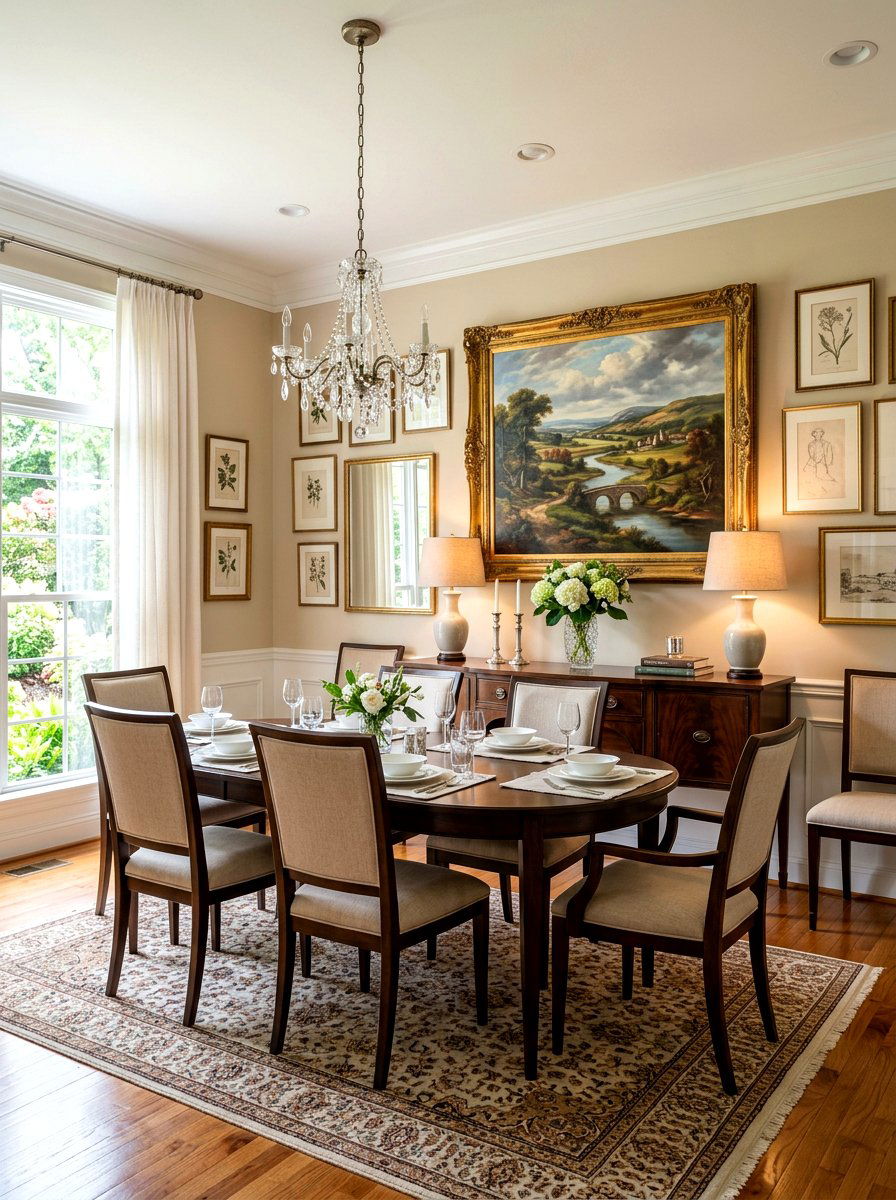 Framed Oil Painting - 30 thrifted decor styling ideas