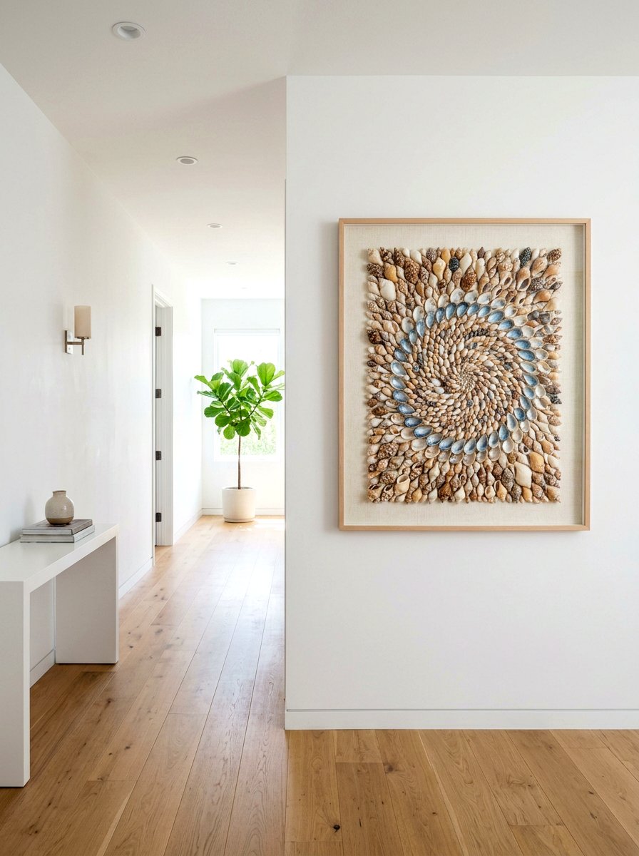 Framed Shell Art - 30 shell decor ideas