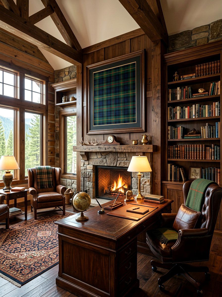 Framed Tartan Wool Plaid - 30 framed textile wall ideas