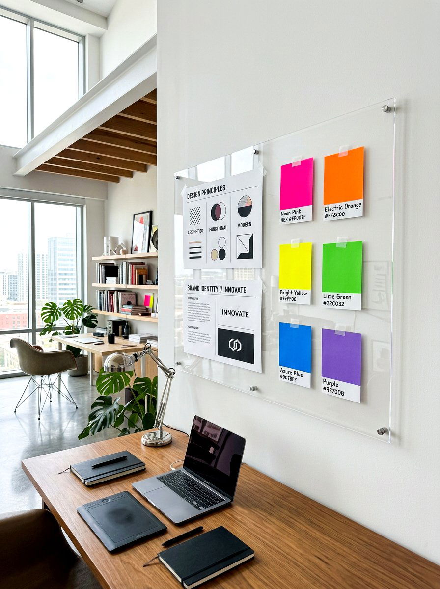 Frameless Acrylic Sheet - 30 mood board wall ideas