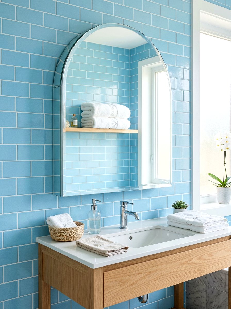 Frameless Arched Medicine Cabinet - 30 arched medicine cabinet ideas