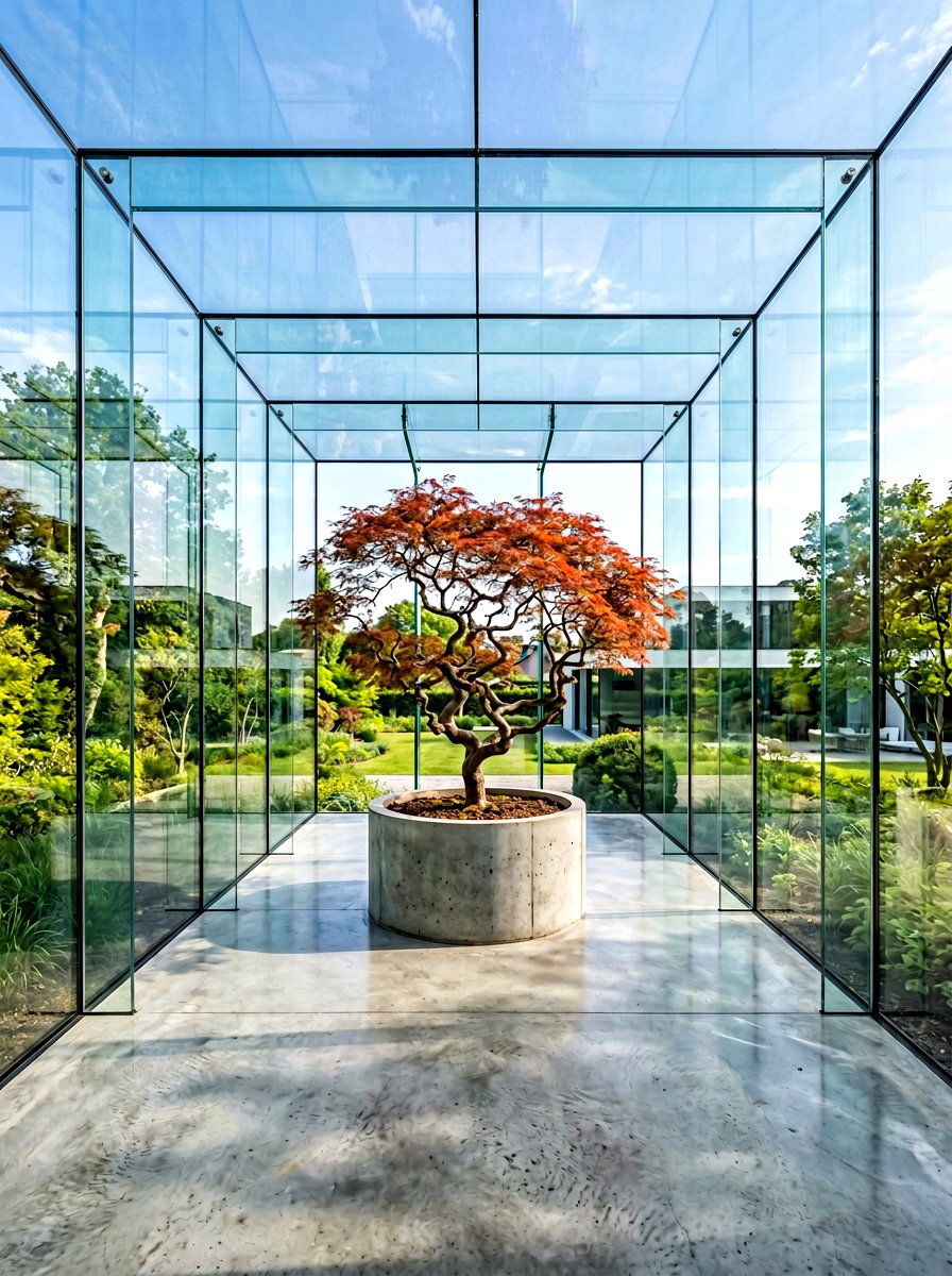 Frameless Glass Greenhouse - 30 attached greenhouse ideas