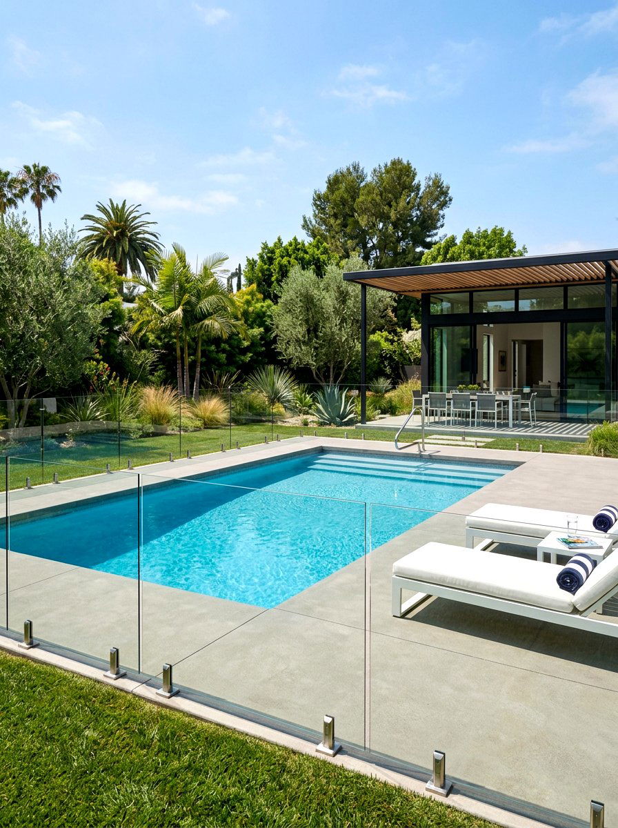 Frameless Glass Pool Fence - 30 pool fence ideas