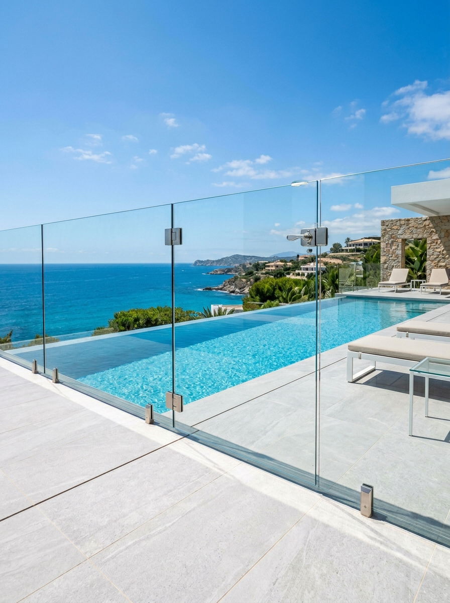 Frameless Glass Pool Gate - 30 pool gate ideas