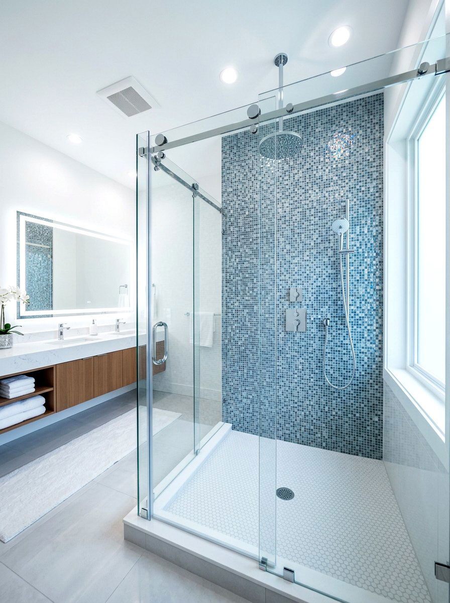 Frameless Glass Shower Suite - 30 spa hotel bath ideas