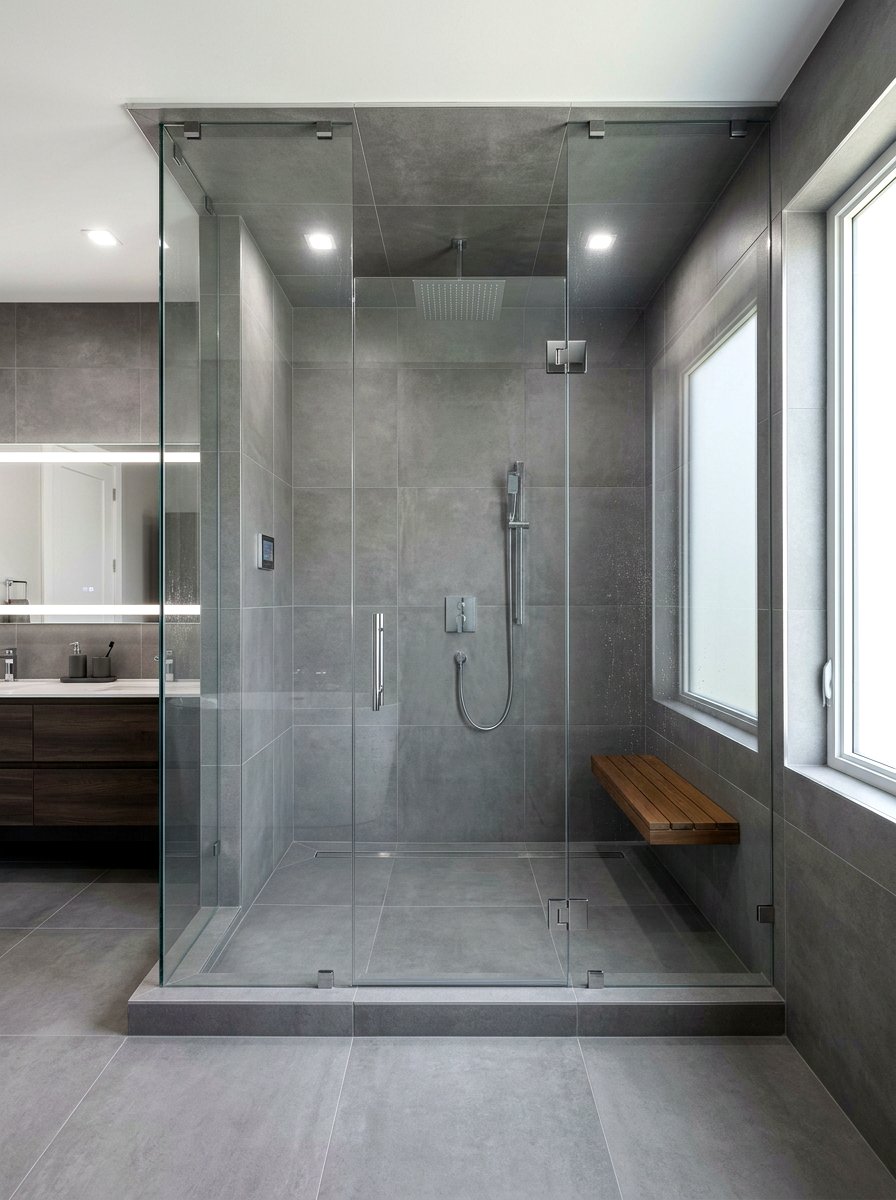 Frameless Glass Steam Shower - 30 steam shower bathroom ideas