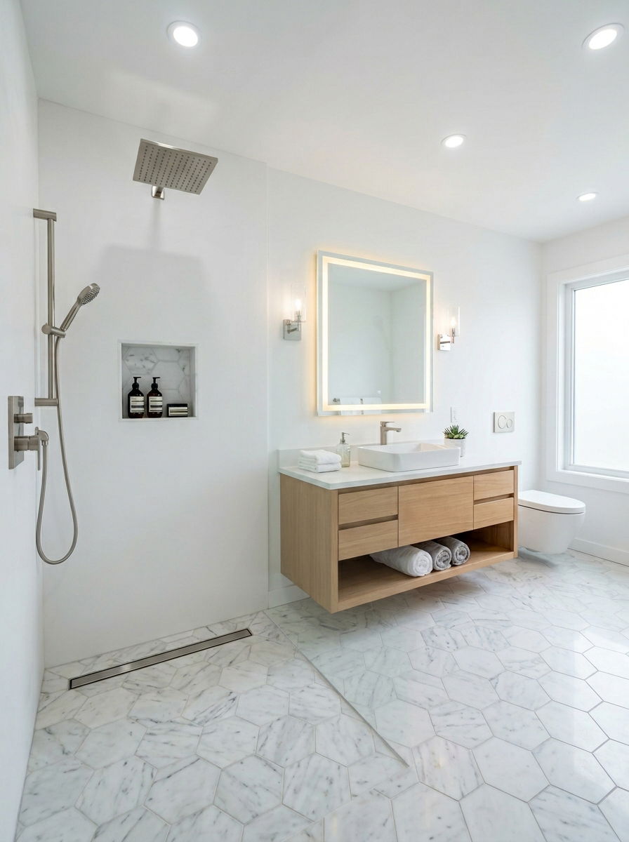 Frameless Glass Wet Room - 30 wet room bathroom ideas