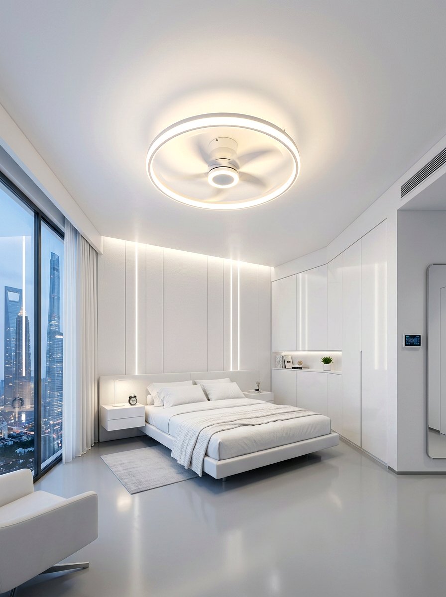 Frameless LED Ceiling Fan - 30 ceiling fan ideas