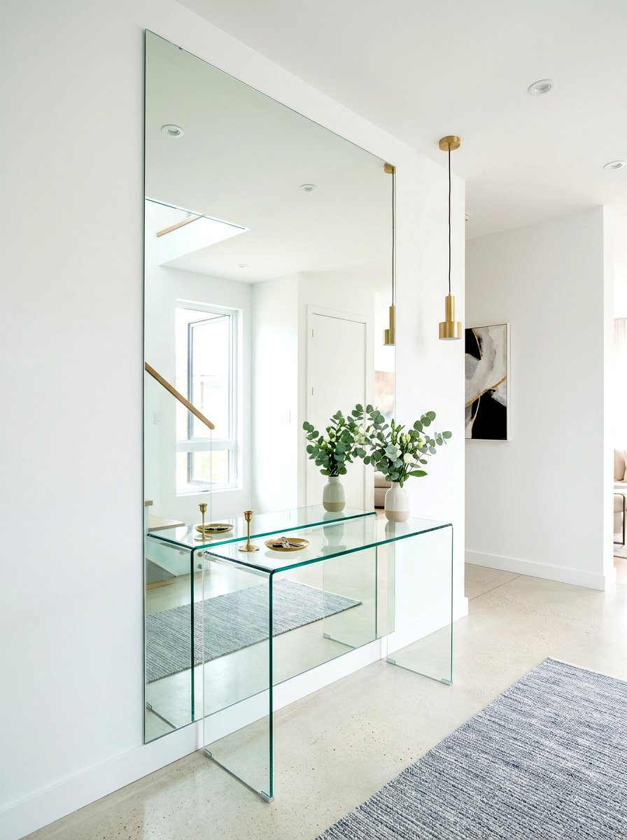 30 Mirror Wrapped Foyer Ideas for a Brighter First Impression