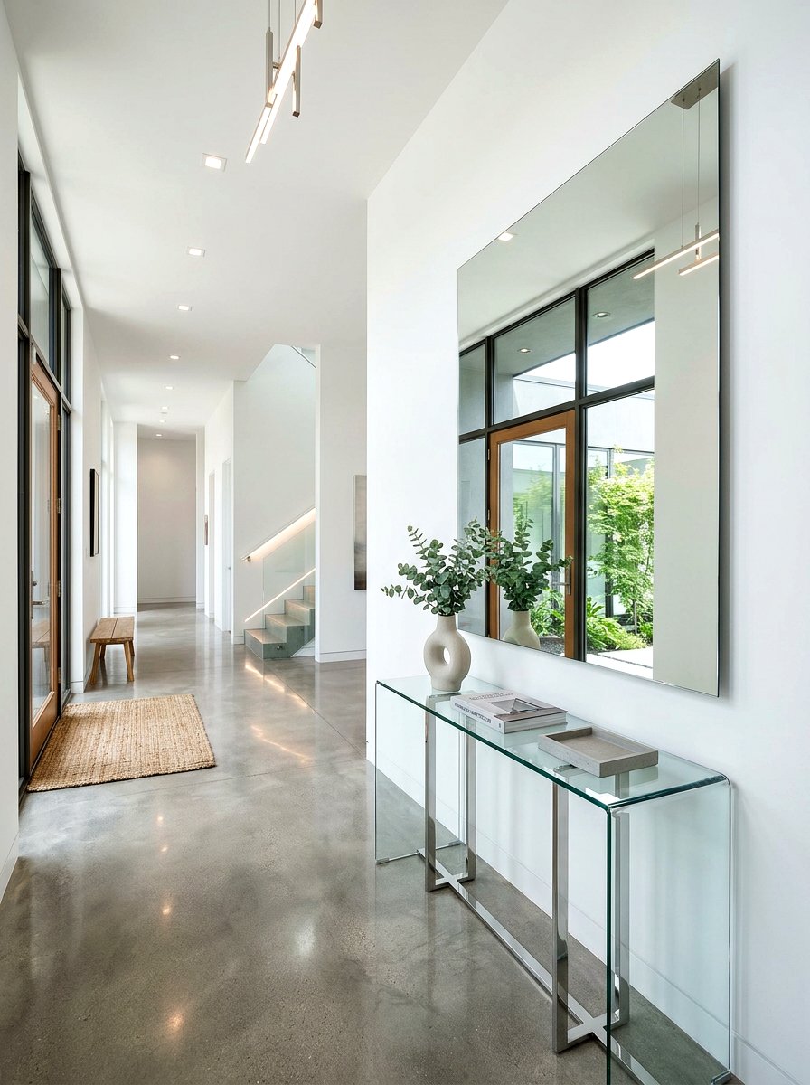 Frameless wall mirror - 30 entry mirror ideas