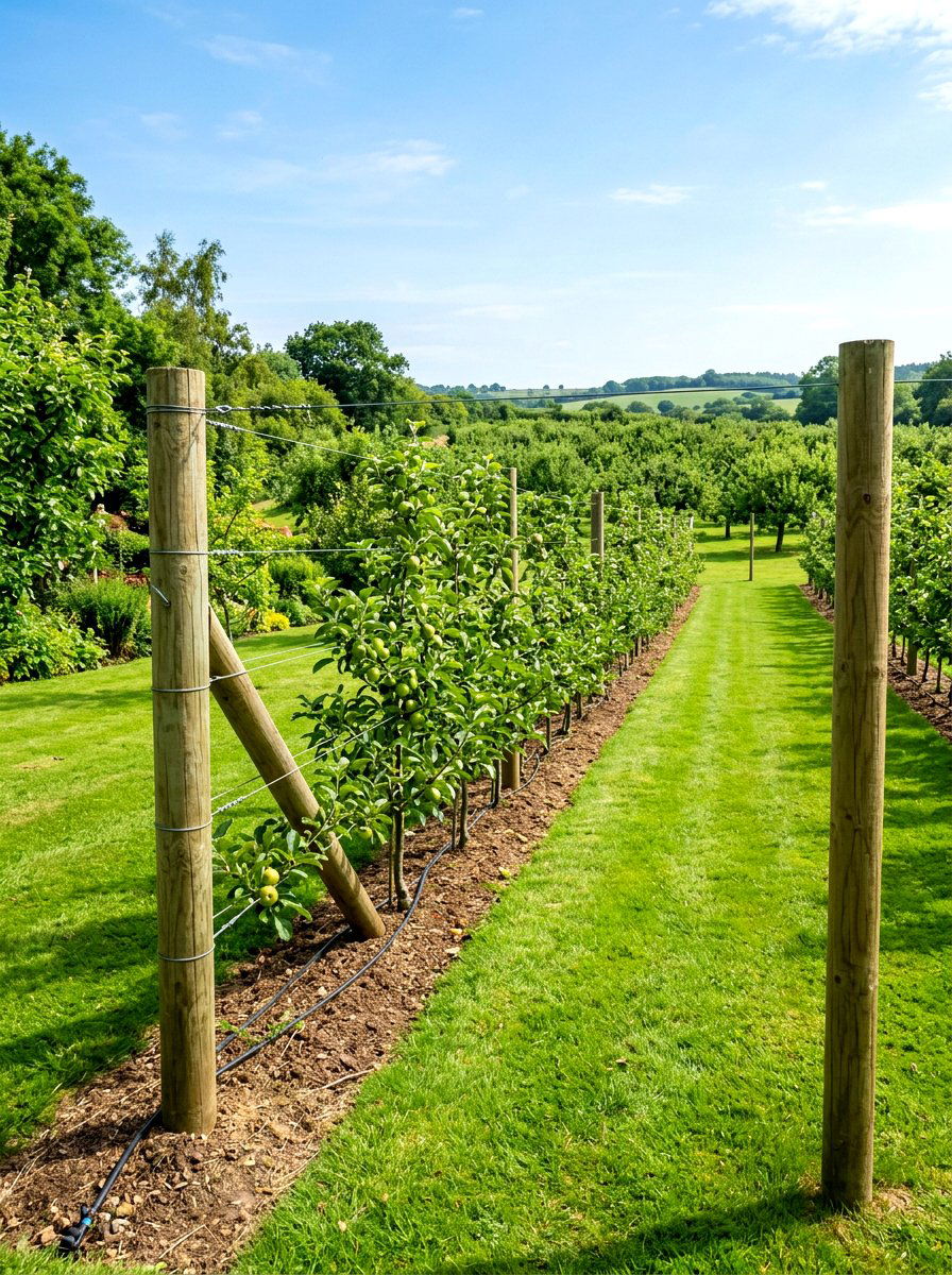 Free Standing Fruit Trellis - 30 espalier fruit tree wall ideas