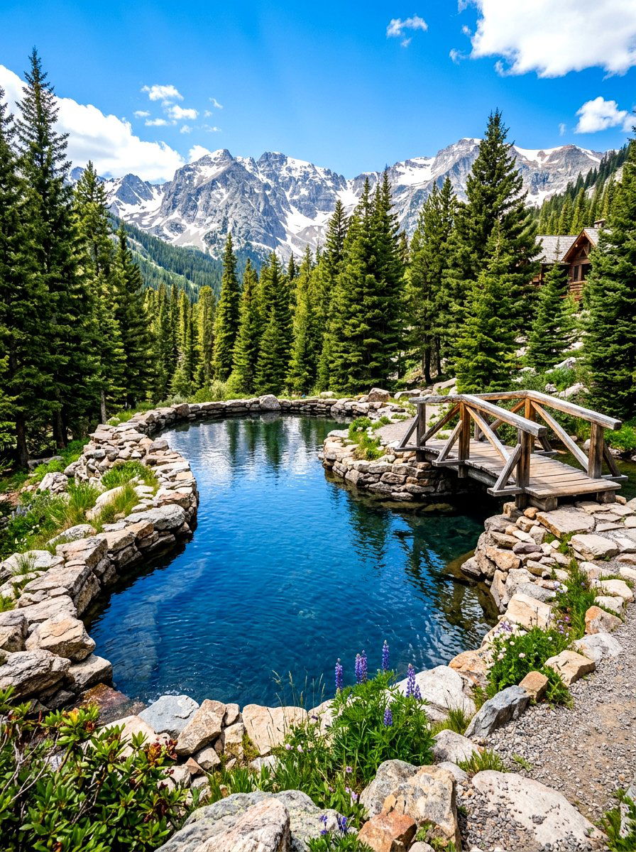 Freeform Mountain Pool - 30 inground pool ideas