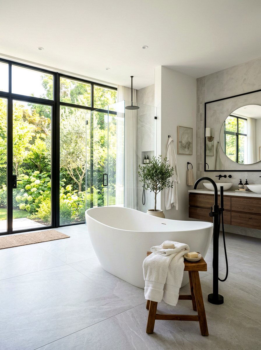 Freestanding Bathtub - 30 boutique hotel bathroom ideas
