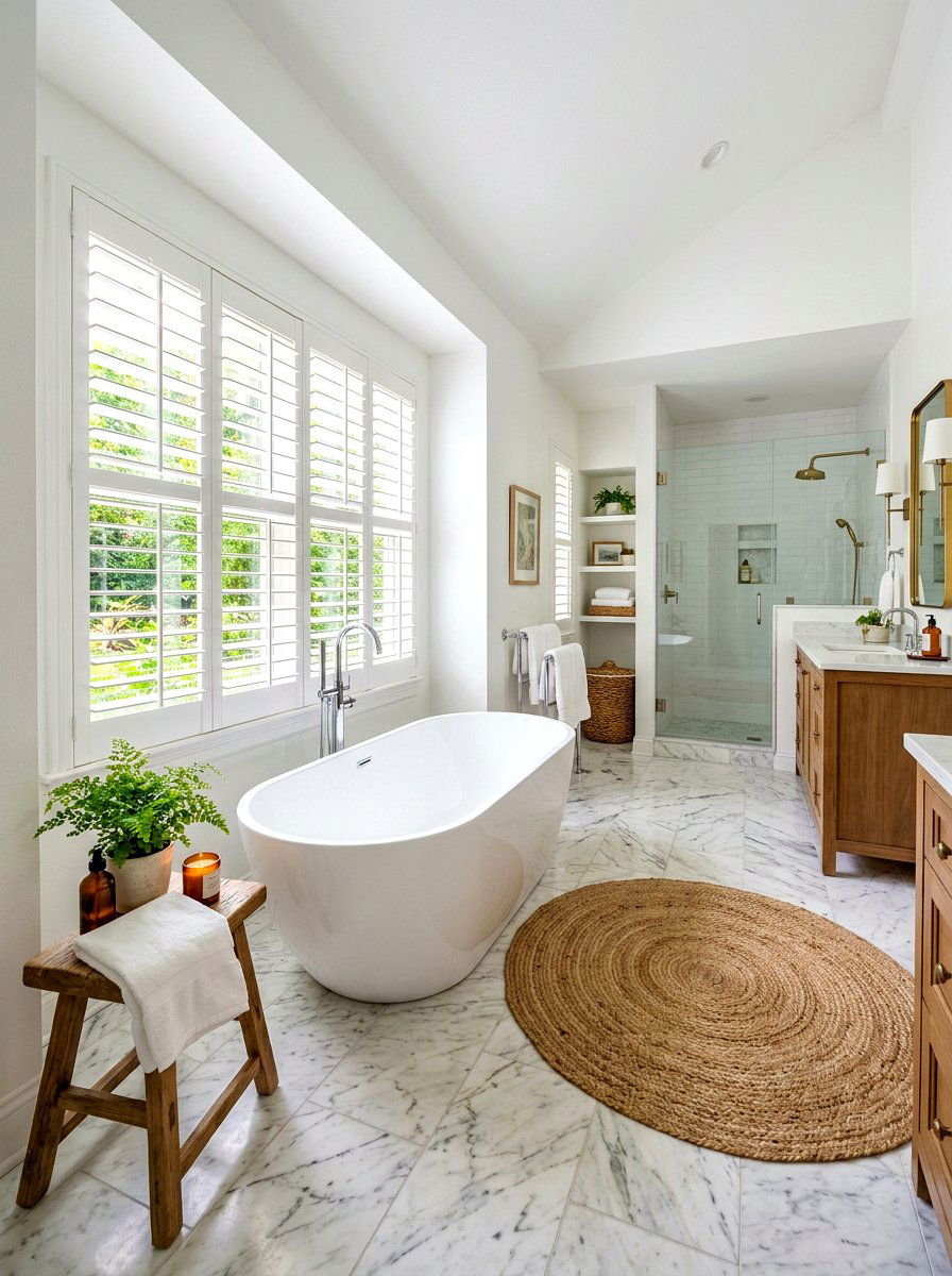 Freestanding Bathtub Bathroom - 30 Hamptons bathroom ideas