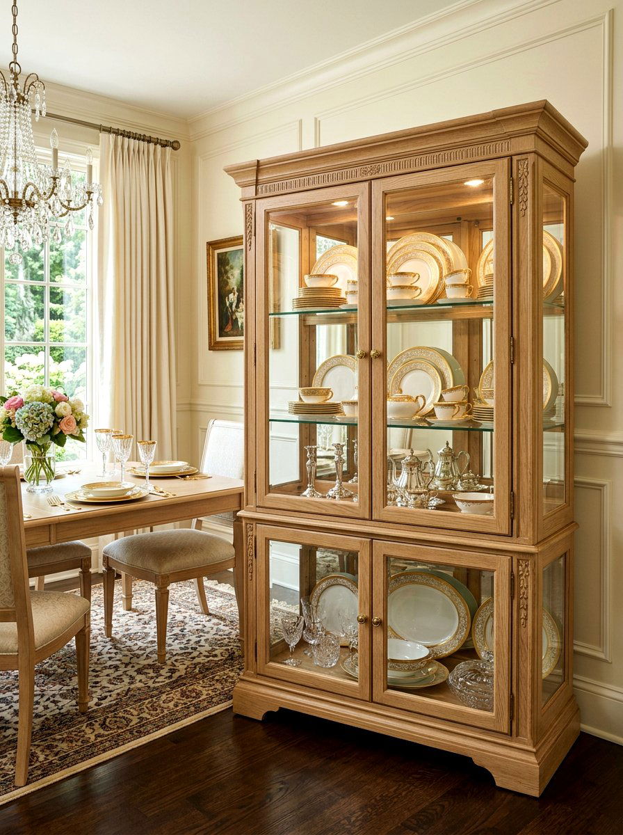 Freestanding China Cabinet - 30 dish display ideas