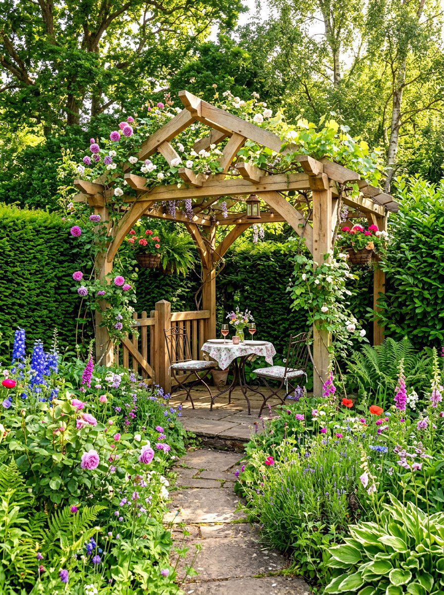 Freestanding Garden Dining Pergola - 30 backyard dining pergola ideas