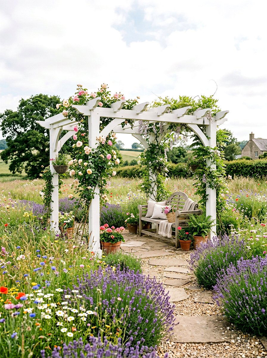 Freestanding Garden Pergola - 30 backyard pergola ideas