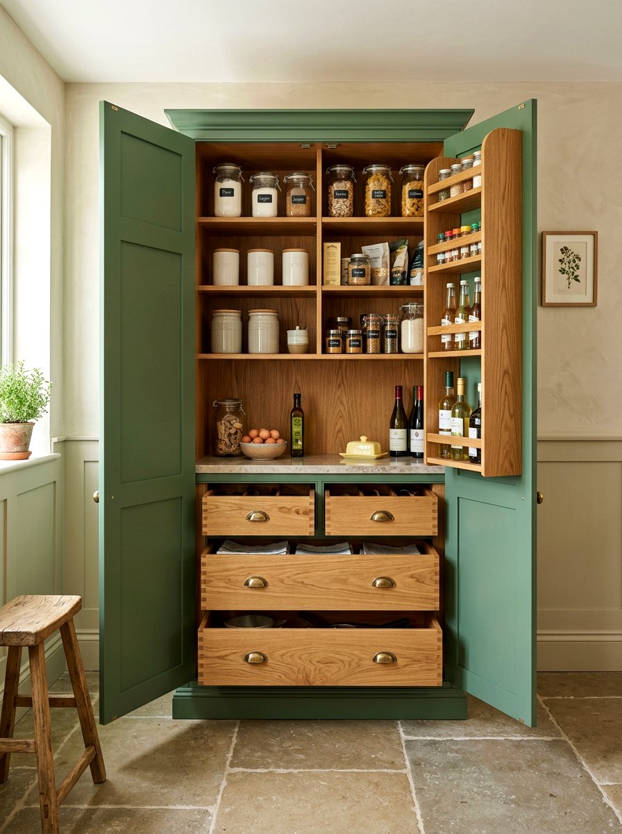 Freestanding Kitchen Cupboard - 30 English pantry kitchen ideas